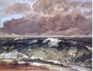 Courbet. "la vague". (1869 Berlin)